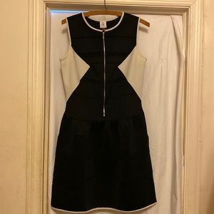 Julia Jordan, black and white zipper front woman’s dress size 8